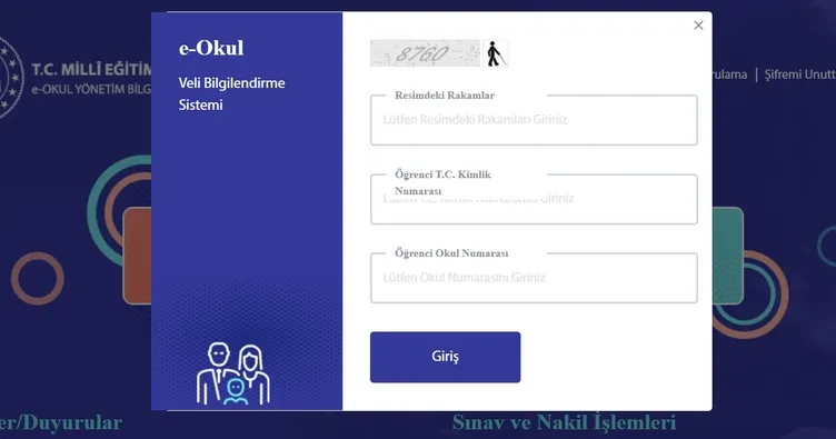 VBS e-Okul Veli Bilgilendirme Sistemi öğretmen/öğrenci giriş ekranı: MEB e-Okul giriş ile karne notları sorgulama nasıl yapılır?