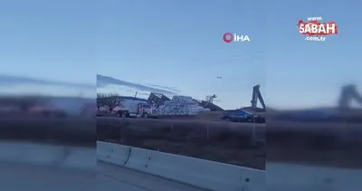 ABD’de havalimanı arazisinde inşaat halindeki hangar çöktü: 3 ölü | Video