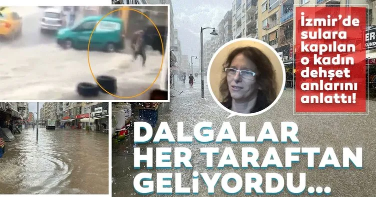 İzmir’de sulara kapılan kadın dehşet anlarını anlattı: Denizin altındayım sandım