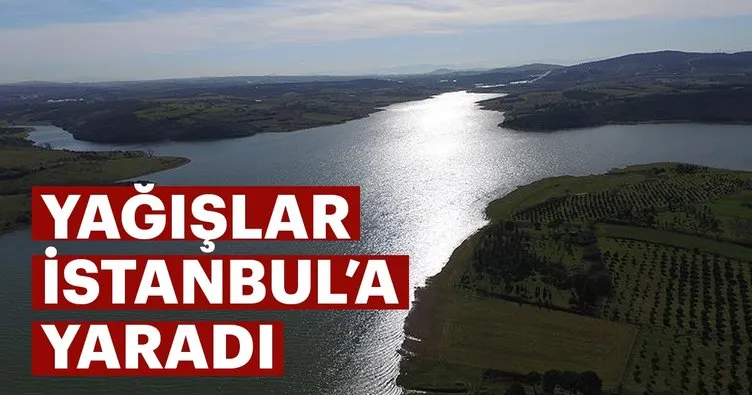 Yağış İstanbul’a su sağlayan barajları doldurdu