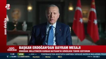 Cumhurbaşkanı Erdoğan'dan bayram mesajı "Kardeşlik şölenine dönüşmeli"