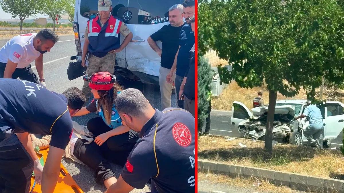 Şanlıurfa’da can pazarı! Minibüs ve otomobil çarpıştı: 12 yaralı! Şanlıurfa’da can pazarı! Minibüs ve otomobil çarpıştı: 12 yaralı!