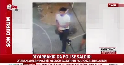 Diyarbakır’da polise saldırı! Atakan Arslan’ın şehit olduğu saldırının faili gözaltına alındı! | Video