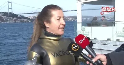 İstanbul Boğazı’nda serbest dalış rekoru kırıldı | Video