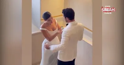 Kaan Yıldırım ile evlenen Pınar Deniz gözyaşlarını tutamadı! İşte o anlar!