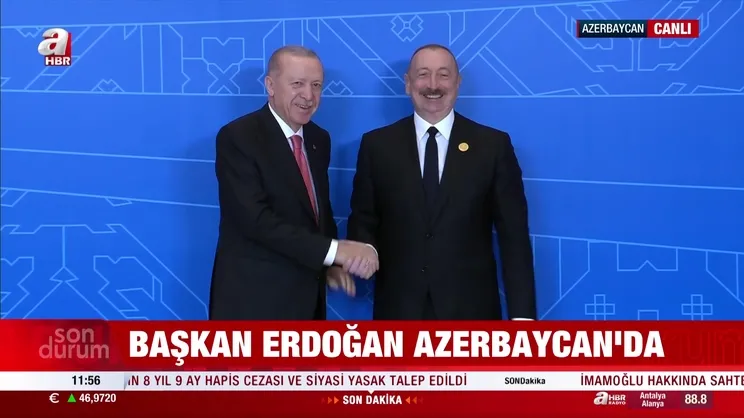 Başkan Erdoğan, Azerbaycan'da | Video