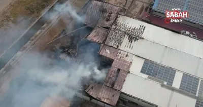 Kahramanmaraş’ta fabrika yangınının boyutu gün ağarınca ortaya çıktı | Video