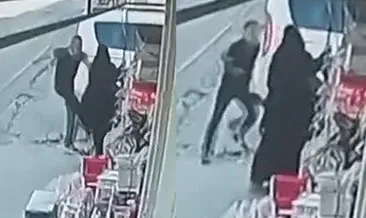 İstanbul'da kan donduran görüntü: Boşanma aşamasındaki eşini sokak ortasında darp etti! #istanbul