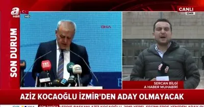 Aziz Kocaoğlu İzmir’den aday olmayacak