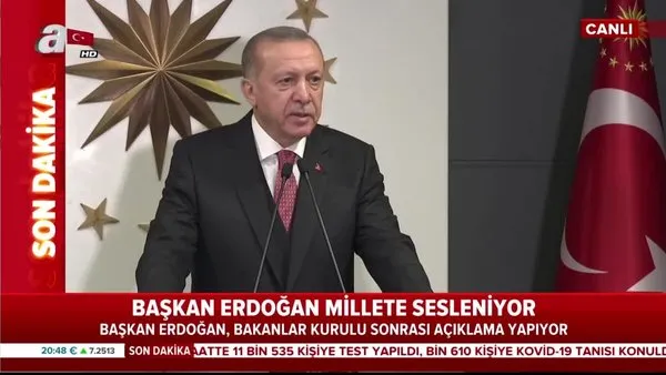 Başkan Erdoğan'ın Ulusa Sesleniş konuşması: Yeni hastanelerimizi süratle hizmete açılıyoruz