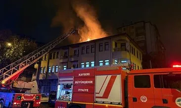 Eşi eve almayınca binada yangın çıkardı #kayseri