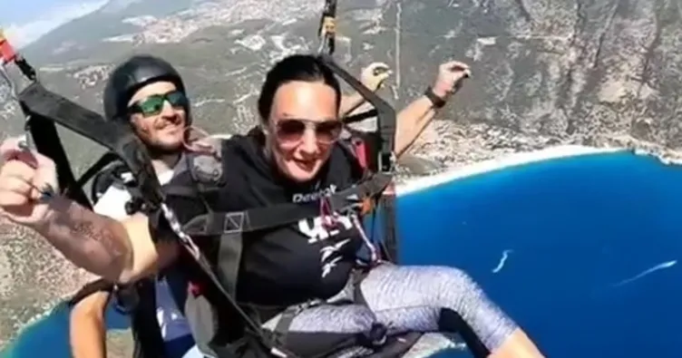 Alman turist gökyüzünde ‘misket’ oynadı