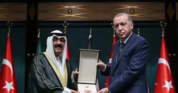 Kuveyt Emiri Sabah’tan, Başkan Erdoğan’a Devlet Nişanı teşekkürü
