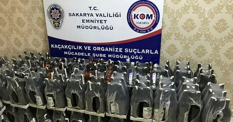 Sakarya’da sahte içki operasyonu