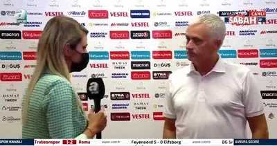 Jose Mourinho, Trabzonspor maçı sonrası açıklamalarda bulundu