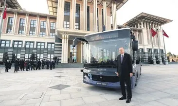 Erdoğan, sürücüsüz otobüsün ilk yolcusu