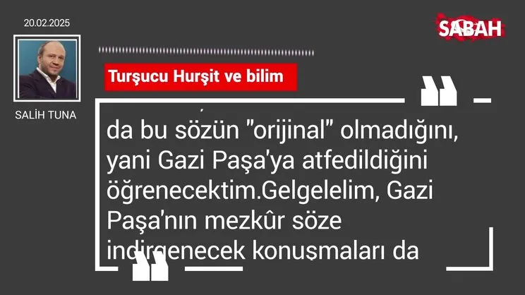 Salih Tuna | Turşucu Hurşit ve bilim