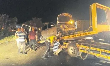 Işıkta duramayan kamyonet otomobile çarptı : 1 yaralı