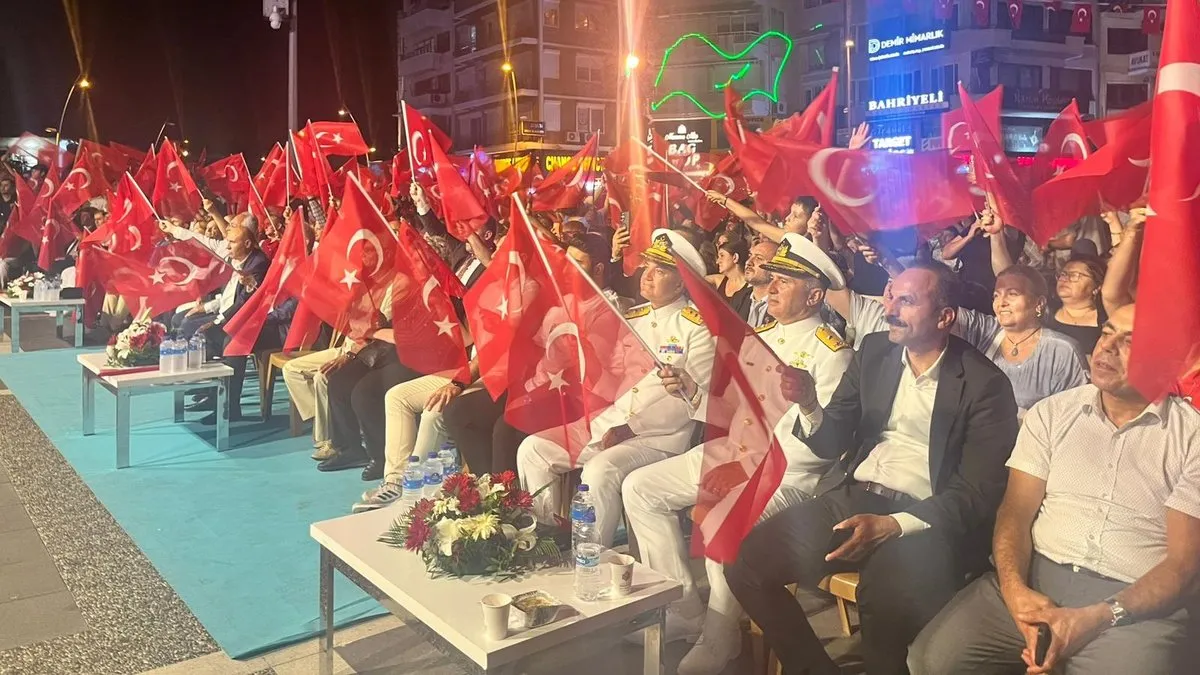 Muğla’da 15 Temmuz’un 9. yılında “Zaferin Adı Türkiye”