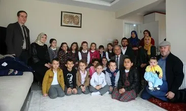 Miniklerden Afrin şehidinin ailesini duygulandıran ziyaret