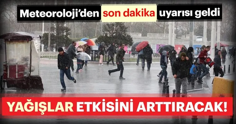 Meteoroloji’den yağış ve hava durumu uyarısı geldi! İstanbullular dikkat…