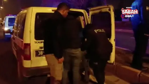 Kayseri’de kablo hırsızı kaçarken askeri alana girdi | Video