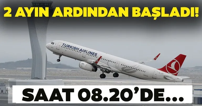 Son dakika: İstanbul Havalimanı’ndan yurt dışı uçuşları bugün başladı!