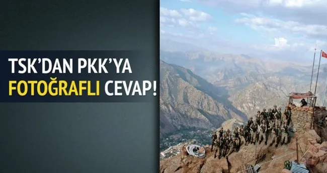 TSK’dan PKK’ya fotoğraflı cevap!