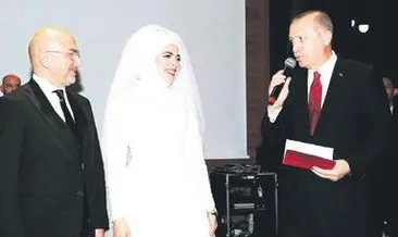 Evlilik cüzdanı Erdoğan’dan