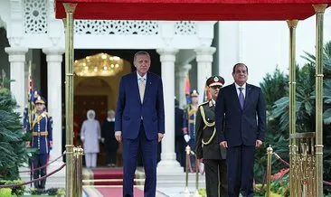 12 yıl aradan sonra ilk ziyaret! Başkan Erdoğan Kahire’de...