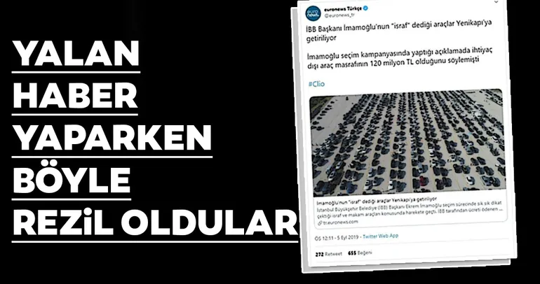 Kapıkule Sınır Kapısı'ndaki araçları, Yenikapı'daki İBB araçları diye yayınladılar