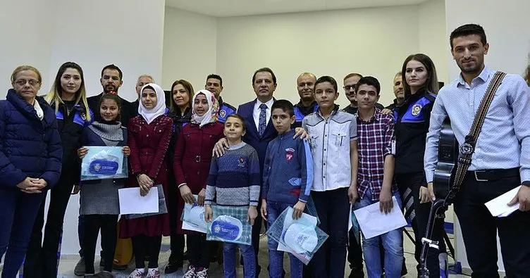 Suriyeli öğrenciler, gezi öncesi Yıldız’ı ziyaret etti
