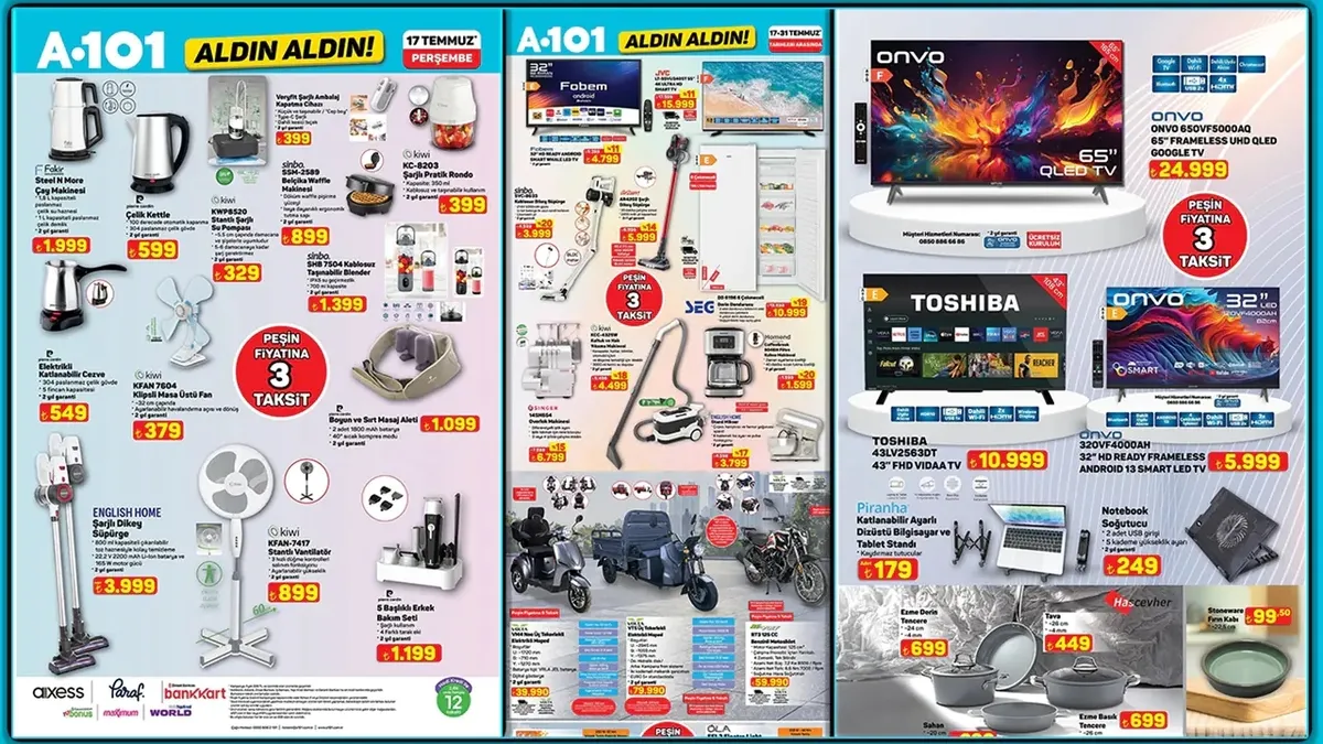 A101'den Haftanın Fırsatları: Yeni Aktüel Katalog ile Cebinizi Düşünün!