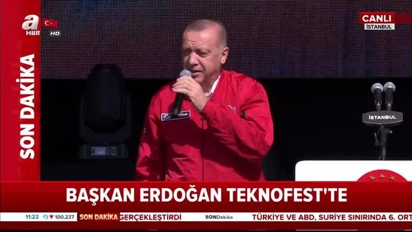 Başkan Erdoğan TEKNOFEST'te önemli açıklamalarda bulundu