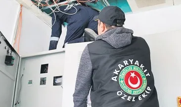 Akaryakıt Özel Ekibi görev başında