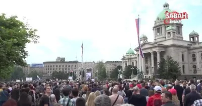 Sırbistan’da hükümet karşıtı protesto | Video