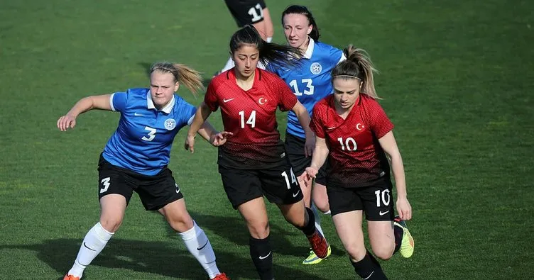 A Milli Kadın Futbol Takımı, Estonya’yı 3 golle geçti