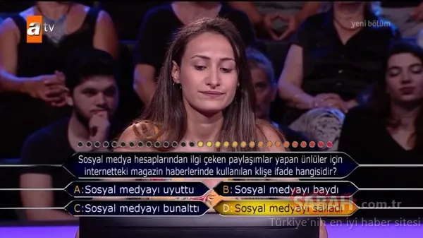 Kim Milyoner Olmak İster? 769. Bölüm tüm soru ve cevapları