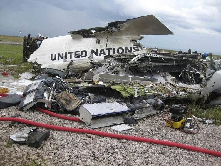 Birleşmiş Milletler uçağı düştü