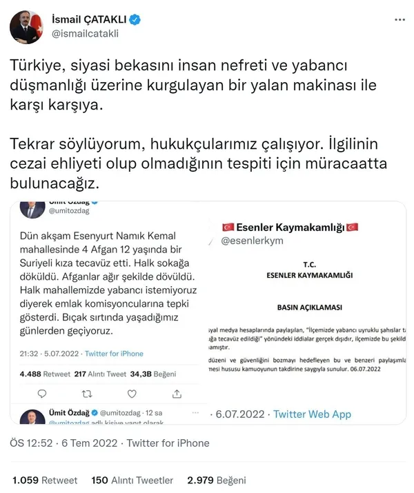 Son dakika: Ümit Özdağ 'Teyitleştik' demişti! Muhtar 'Böyle beyanat vermedim' diyerek yalanladı