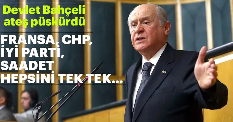 Devlet Bahçeli’den Fransa’da yayımlanan bildiriye sert tepki!