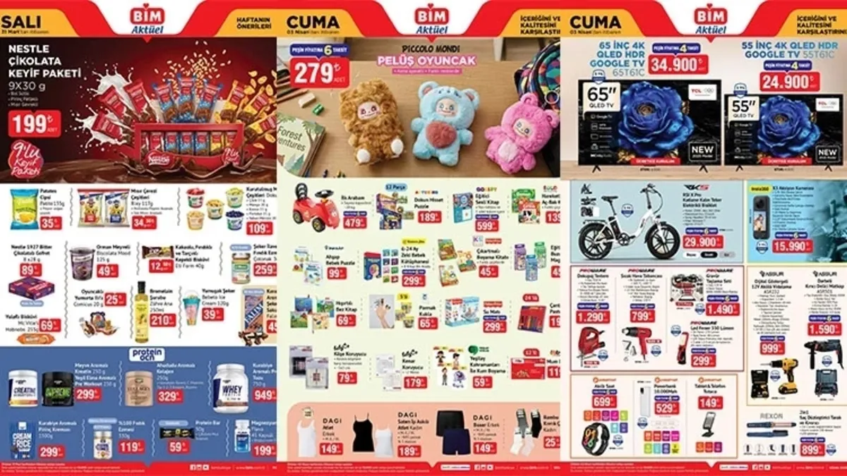 BİM AKTÜEL 31 MART-3 NİSAN İNDİRİMLERİ: Bu hafta BİM’de neler var? Manuel rondo, şef bıçağı, biberonlar...