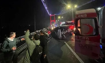 Fatih Sultan Mehmet köprüsündeki kazanın güvenlik kamerası görüntüleri