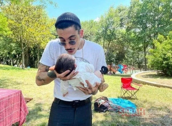 Can Bonomo ve Öykü Karayel kural bozdu! Oğulları Roman’ın yüzünü ilk kez gösterdiler