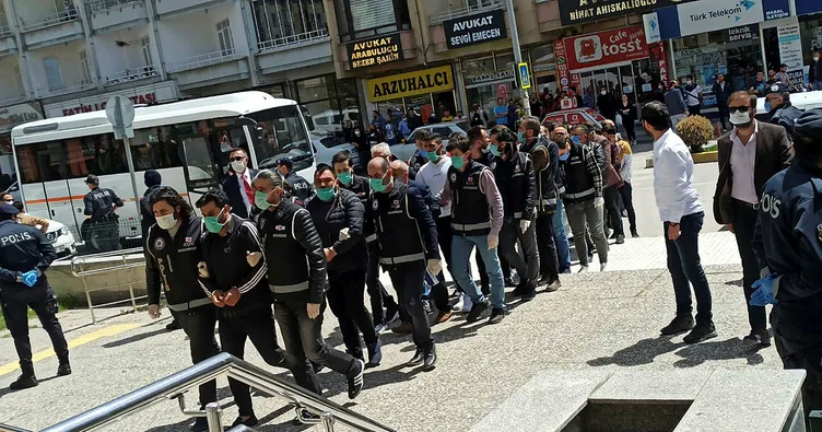 Çorum’da suç örgütü üyelerine ceza yağdı