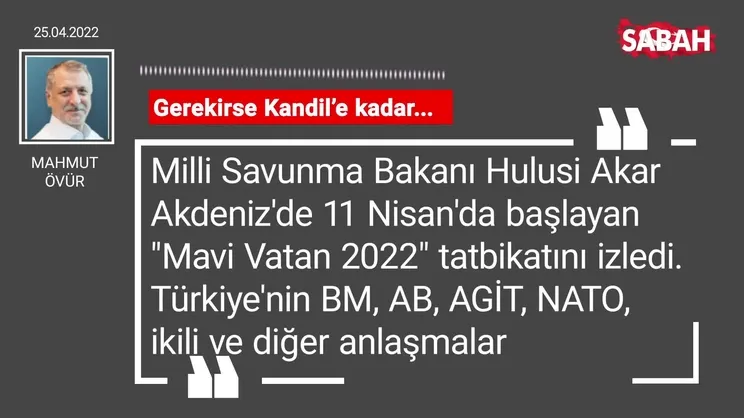 Mahmut Övür | Gerekirse Kandil'e kadar...