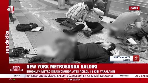 Son Dakika: New York metrosunda saldırı! Ölü ve yaralılar var! İşte Metronun içinden ilk görüntüler... | Video
