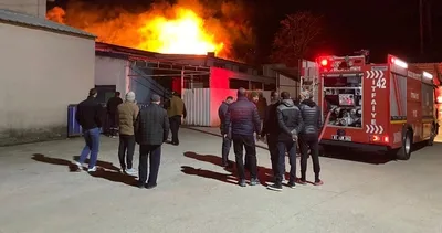 Düzce’de fabrika yangınına ekiplerin müdahalesi sürüyor #duzce
