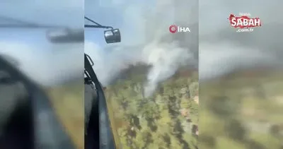Feke’de orman yangını: Ekipler havadan ve karadan müdahale ediyor | Video