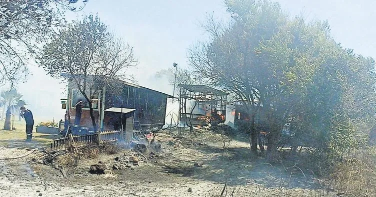 Bodrum’da korkutan yangın 4 tiny house küle döndü